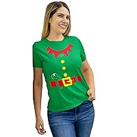 Elf Costume Shirts for Kids Men & Women - Matching Family Unisex Christmas Elves T-Shirt, Green