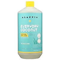 ALAFFIA Oatmilk and Aloe Coconut Everyday Bath Soak, 32 FZ