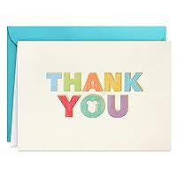 Hallmark Baby Shower Thank You Notes (40 Blank Cards with Envelopes) Gender Neutral, Rainbow Onesie