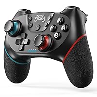 Upgraded Wireless Controller for Switch/Lite/OLED Pro Controller for Switch Remote Joystick Gamepad Supports Wake up, Gyro Axis, Turbo, Dual Vibration and Screenshot Function