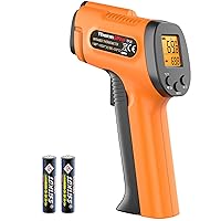 TP30 Infrared Thermometer Gun, Laser Thermometer for Cooking, Pizza Oven, Griddle, Engine, HVAC, Laser Temperature Gun with Adjustable Emissivity & Max Measure -58°F ~1022°F (Not for Human)