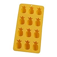 HIC Harold Import Co. HIC Kitchen Pineapples Ice Cube Tray and Baking Mold, 1, Yellow