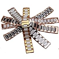 Watchbands Straps 304l Stainless Steel wrap Ceramic Polished 14mm 16mm 18mm 20mm 22mm Watch Accessories fit Smart Watch Gear S3