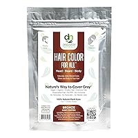 Red Henna Hair Color For All Kit | 100% All Natural Hair Dye & Beard Dye Powder (Bronze Shiny Copper) Organic, Herbal & Vegan Chemical & Cruelty Free Permanent Gray Coverage & Tinting