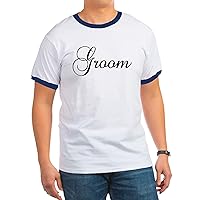 CafePress Groom Dark T Shirt Men's Ringer Vintage Graphic T-Shirt
