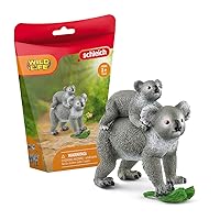 Schleich Wild Life 3pc. Koala Mother and Baby Koala Figurine - Authentic and Highly Detailed Animal Toy, Durable for Education and Fun Play, Perfect for Boys and Girls, Ages 3+