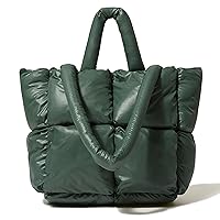 Puffer Handbag Down Padded Shoulder Hobo Purse Designer Quilted Tote Bag Large Capacity Satchel Purse
