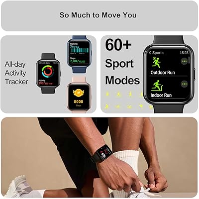  TOOBUR Fitness Tracker Watch with Heart Rate/Blood Oxygen/Sleep  Tracker/IP68 Waterproof, Activity Tracker with Pedometer Step Counter,  Health Watch for Women Men with 14 Sports Compatible Android iOS : Sports &  Outdoors