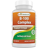 Best Naturals B-100 Complex for adults, 120 Tablets
