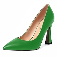 Womens Pointed Toe Evening Matte Dress Slip On Solid Stiletto High Heel Pumps Shoes 4 Inch