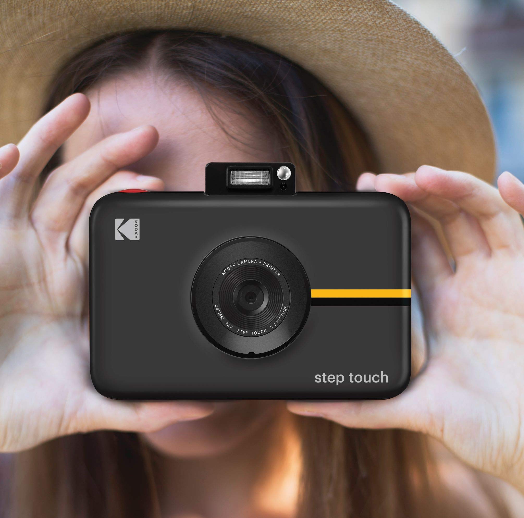 Kodak Step Touch | 13MP Digital Camera & Instant Printer with 3.5 LCD Touchscreen Display, 1080p HD Video - Editing Suite, Bluetooth & Zink Zero Ink Technology | Black