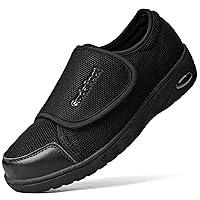 Women's Diabetic Shoes Easy Put on with Adjustable Lightweight for Edema Plantar Fasciitis Bunions Arthritis Neuropathy Wide Width Swollen Feet Bottom Fattening and Widening Elderly Shoes