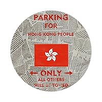 50 Pieces Parking for Hong Kong People Only Sticker Graphic Hong Kong People Flag Decals Stickers Peel and Stick Sticker Labels Decal for Water Bottle Car Cup Computer Guitar 3inch