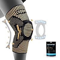 Copper Knee Support for Women/Men - Knee Brace Compression Sleeve Support with Patella Gel Pad & Side Stabilizers, Knee Sleeves Knee Braces for Arthritis,Knee Pain,Meniscus Tear,ACL,Running,Sports