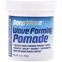 WaveBuilder Deep Wave Forming Pomade | Original Formula Builds, Creates, Holds, Defines Hair Waves, 3 Oz