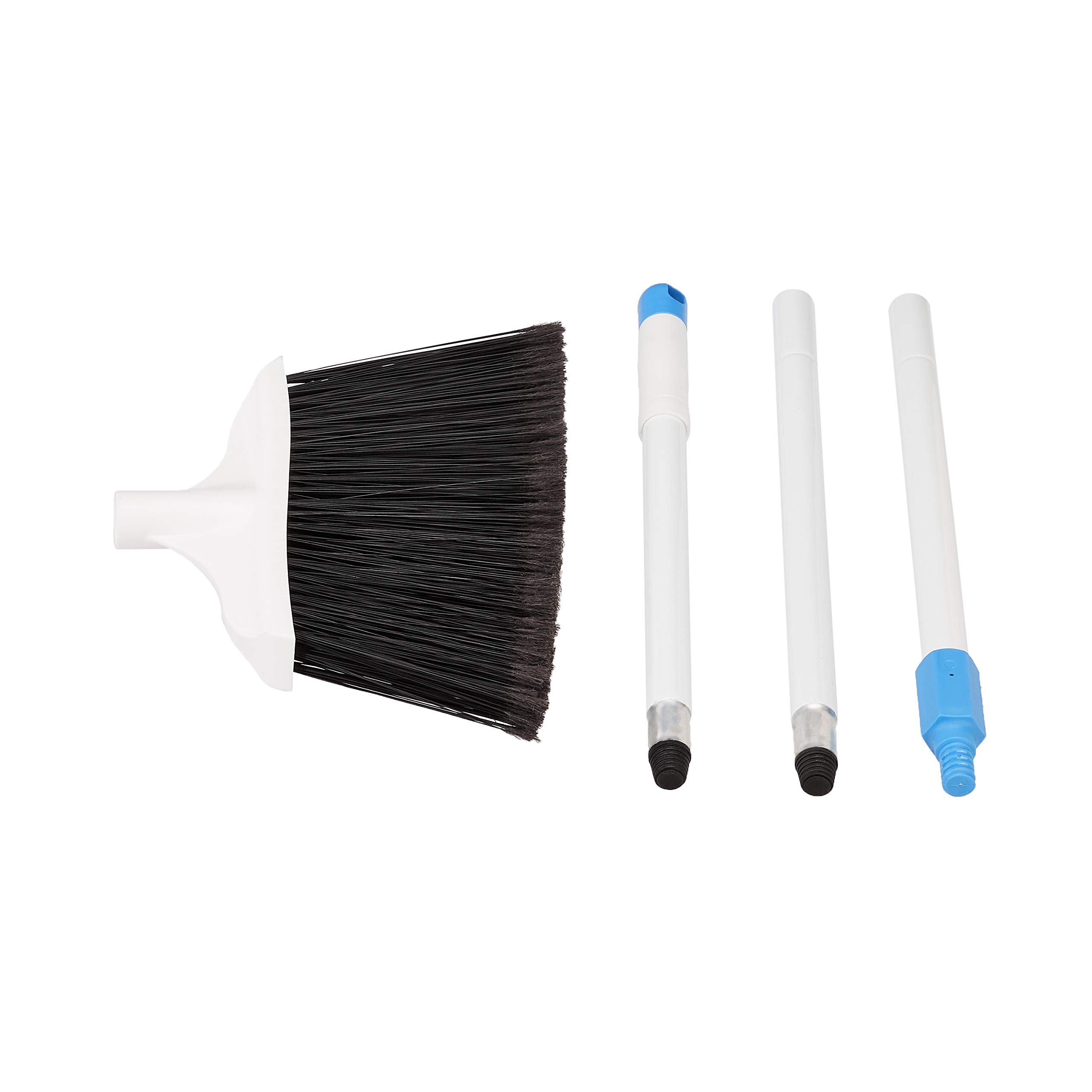 Amazon Basics Heavy-Duty Broom, Blue and White