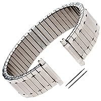 Gilden Unisex Expansion 17-26mm Custom Length Stainless Steel Watch Band 532
