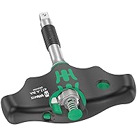 Wera 05023460001 411 A RA T-Handle Adapter Screwdriver with Ratchet Function, 1/4