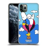 Head Case Designs Officially Licensed Peanuts Snoopy & Woodstock Balloon Halfs and Laughs Soft Gel Case Compatible with Apple iPhone 11 Pro Max