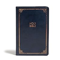 CSB Large Print Personal Size Reference Bible, Navy LeatherTouch, Red Letter, Presentation Page, Cross-References, Full-Color Maps, Easy-to-Read Bible Serif Type CSB Large Print Personal Size Reference Bible, Navy LeatherTouch, Red Letter, Presentation Page, Cross-References, Full-Color Maps, Easy-to-Read Bible Serif Type Imitation Leather
