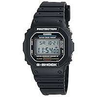 Casio Men's G-Shock Quartz Watch with Resin Strap, Black, 20 (Model: DW5600E-1V)