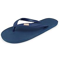 Mens Classicz Rubber Flip-Flops - Waterprooof, 100% Natural Rubber & All-Vegan Sandals, Fair Trade Certified Slippers, Consciously Sourced & Artisan-Crafted