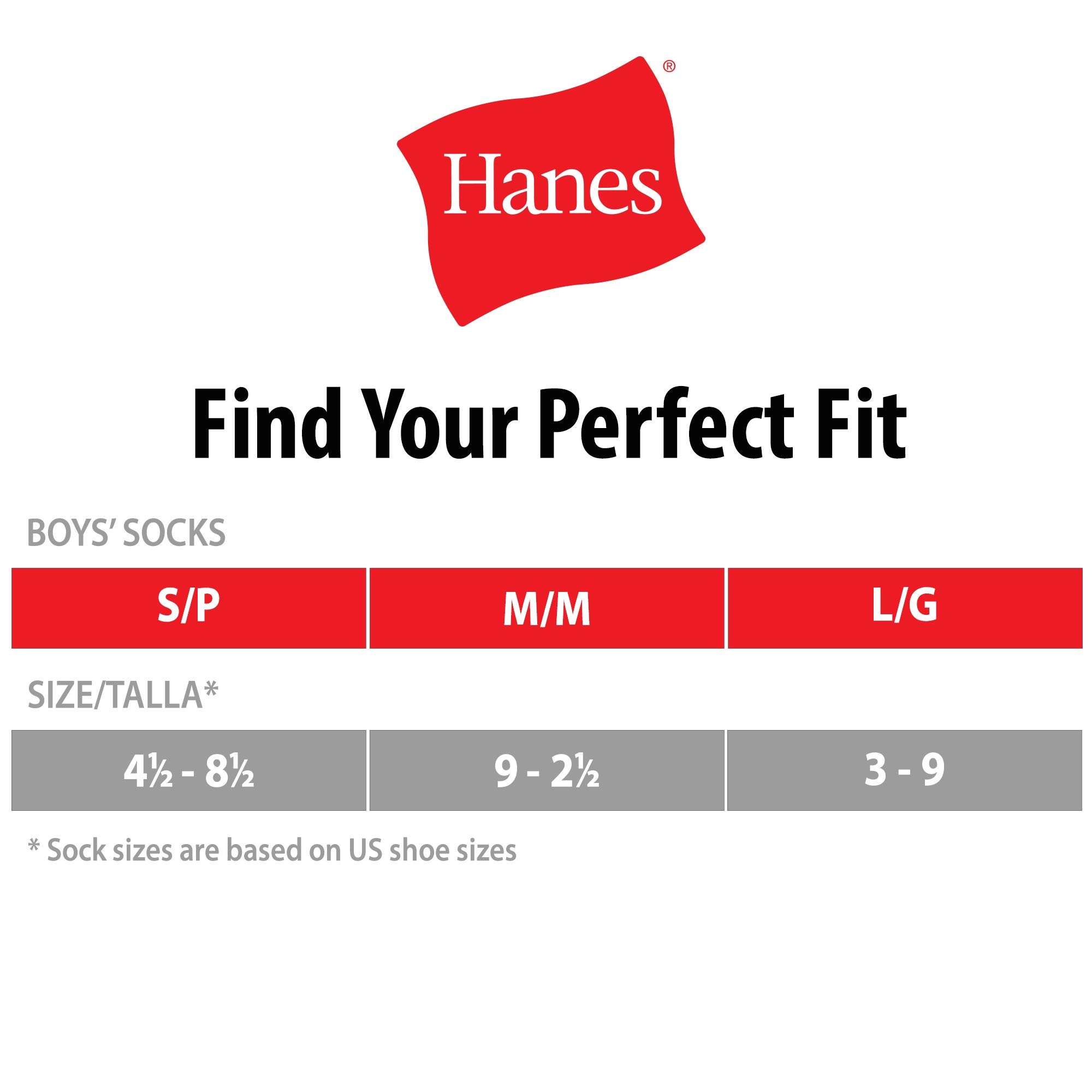Hanes Boys' Socks, Double Tough Cushioned Crew Socks, 12-pair Packs