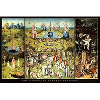 Hieronymus Bosch Garden of Earthly Delights Art Print Poster 36 x 24in