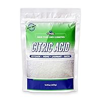 Pure Citric Acid Powder for Cleaning, Grocery & Gourmet Food, Bath Bombs Citric Acid Bulk | Food Grade - 400 gm (14.10 Ounce) | Pack of 1