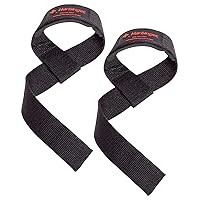 Padded Cotton Lifting Straps with NeoTek Cushioned Wrist (Pair)
