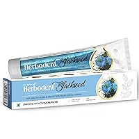 Herbodent® Blackseed Toothpaste with Natural Particles | THYMOQUINONE Improves Micro-Hardness Level of Enamel | Sensitivity & Cavities Protection | 7 Organic Herbs-Neem, Tomar (1, 6.53 Ounce)