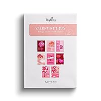 DaySpring - Valentine's Day Assortment - Hearts with Love - 8 Design Assortment with Scripture - 24 Boxed Valentine Cards & Envelopes (J7583)