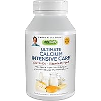 Ultimate Calcium Intensive Care with Vitamin D3 & K2 MK7-120 mcg - 180 Capsules - Bone and Skeleton Health Essentials. Gentle, Easy to Swallow, Super Soluble. No Additives
