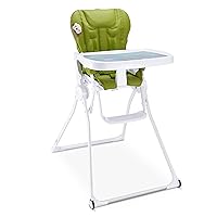 Joovy Nook NB High Chair Featuring Four-Position Adjustable Swing Open Tray, 3-Position Reclining Seat, and Front Wheels - Southern Sea Otter National Park Foundation Edition, Greenamole