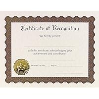 Great Papers! Recognition Certificate, Pre-Printed, Gold Foil and Embossed, for Graduation, Achievements and Awards, 8.5”x11”, 6 Sheet Pack (930200)