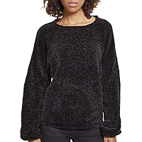 Urban Classics Women Knitted Pullover Oversize Chenille, Size:5XL, Color:Black