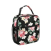 Lunch Box for Men Women Adults Small Lunch Bag for Office Work Picnic - Reusable Portable Lunchbox, Penoy Flower