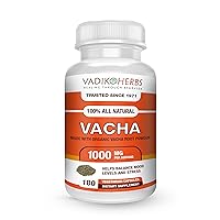 Certified Organic Vacha (Rhizome) (Acorus Calamus) Powder | Recommended as a Brain Tonic, which Improves Memory (180 Vegicaps)