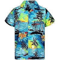 Shirts Fashion Casual Hawaii Print Beach Tee Quick Dry Top Blouse