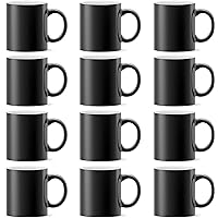 TANGLONG Color Changing Coffee Mugs 11oz Sublimation Mugs Magic Mug Heat Sensitive Coffee Mugs Heat Changing Mugs Tazas Magicas Para Sublimacion Set of 12