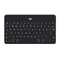 Logitech Keys-to-Go Ultra-Portable, Stand-Alone Keyboard COMPATIBLE DEVICES all iOS devices including iPad, iPhone and Apple TV 920-006701 (Renewed)