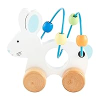 Mud Pie Bunny Abacus Toy, Blue, 5