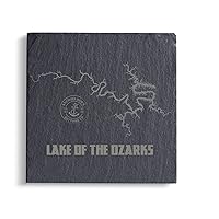 Lake of The Ozarks Slate Coaster Set of 4 Laser Etched