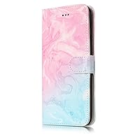 STENES iPhone 7 Plus Wallet Case - Stylish Series Marble Stripes Premium Soft PU Color matching [Stand Feature] Leather Wallet Cover Flip Cases For iPhone 7 Plus - Rainbow