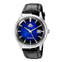 ORIENT 'Bambino Version 4' Japanese Automatic/Hand Winding Stainless Steel and Leather Dress Watch