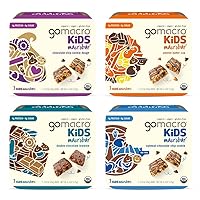 GoMacro Kids MacroBar – 4 Flavor Assortment - (0.90 Ounce Bars, 28 Count)