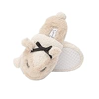 Jessica Simpson Girl's Cute and Cozy Plush Slip on House Slippers with Memory Foam