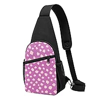 Flowers Printed Patterns Sling Bags For Man And Women Crossbody Chest Bag Shoulder Bag For Casual Sport Daypack