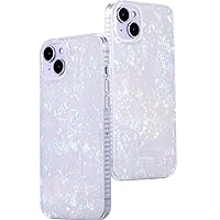 LONLI Hue - for iPhone 14 Case - White Pearl Tort Cute Phone Case (for Women, Girls and Men - Unique and Aesthetic
