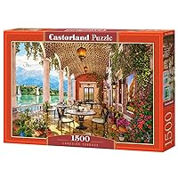 CASTORLAND 1500 Piece Jigsaw Puzzles, Lakeside Terrace, Italy, Mountain Lake, Scenic View, Adult Puzzle, Castorland C-152186-2